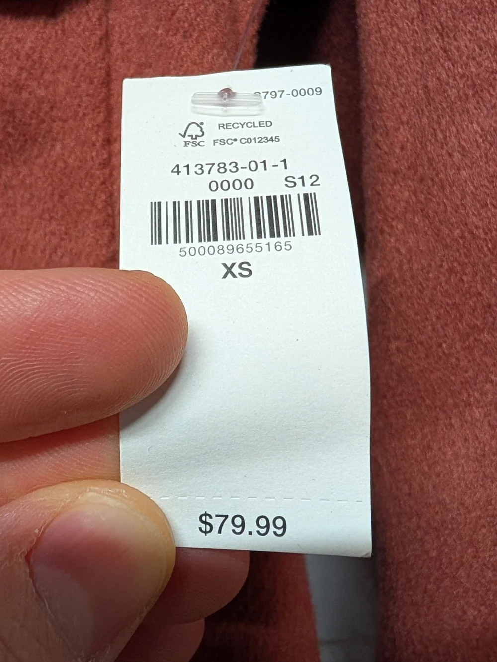 New OLD NAVY Soft Brushed Utility Red/Orange Rust Shacket Jacket (XS) - Picture 4 of 7